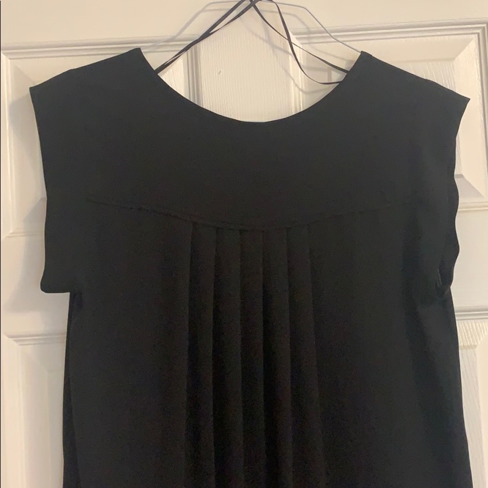 Black pleated Blouse